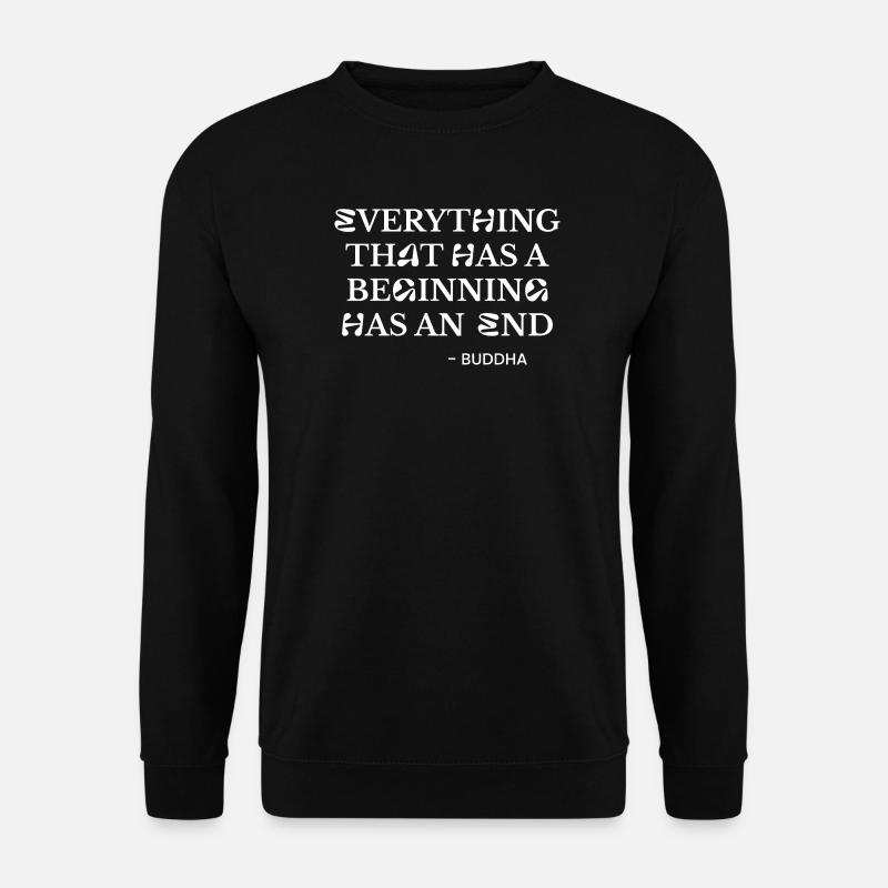 Buddha Quote Tee - Unisex Sweatshirt - black