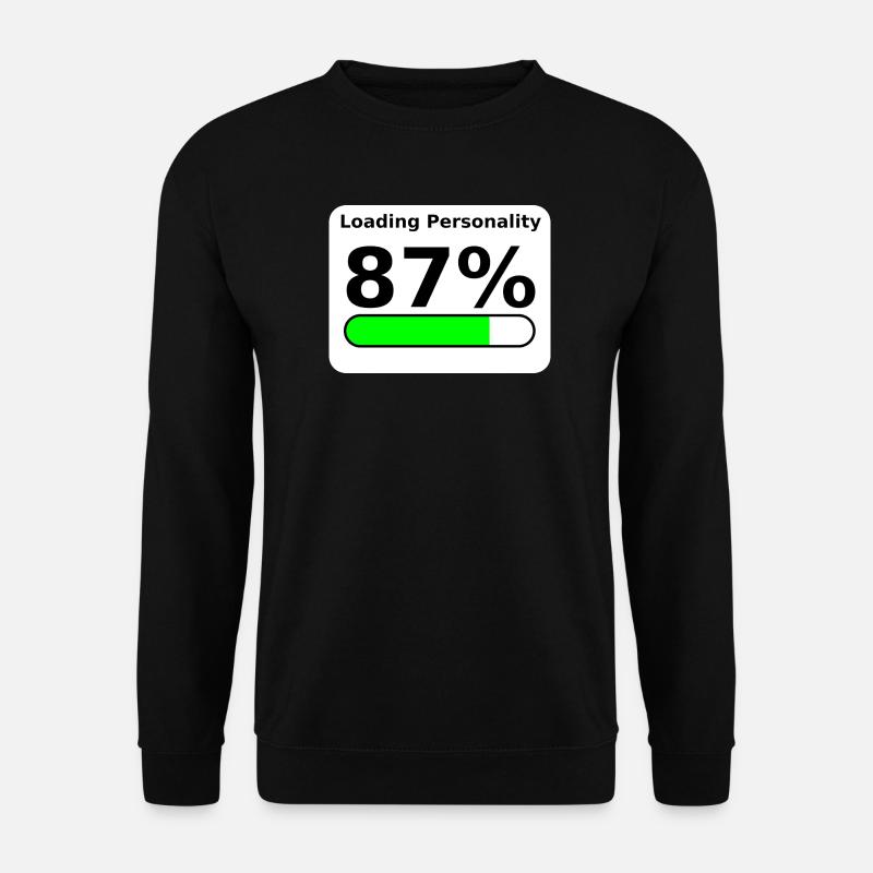 Loading Personality 87% – Nerdy Statement Tee - Unisex Pullover - Schwarz