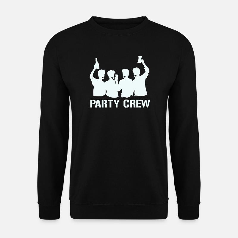 Party Crew Silhouette mit Prosten - Unisex Pullover - Schwarz