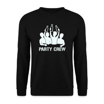 Bottle Raise Party Crew - Unisex Sweatshirt - black - Front - Alina (178cm) & Michal (187cm)