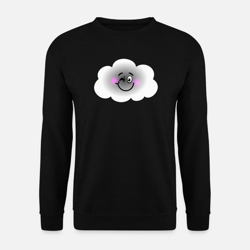 Glückliche Wolke - Unisex Pullover - Schwarz