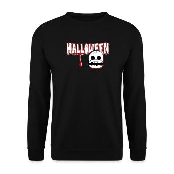 Halloween - Unisex Sweatshirt - black - Front - Alina (178cm) & Michal (187cm)