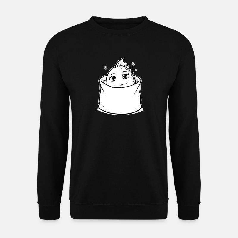 Fisch Tier Tasche - Unisex Pullover - Schwarz