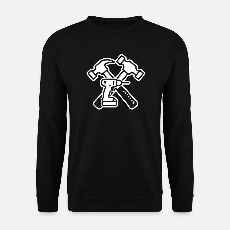 Craftsman Drill Hammers Logo - Unisex Sweatshirt - black