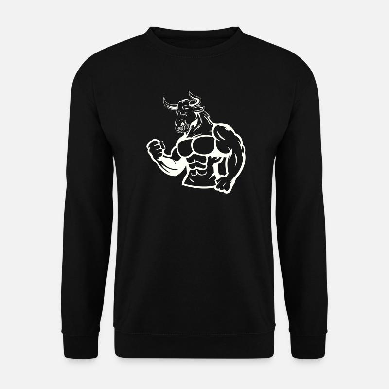 Kraftbulle Muskelheld - Unisex Pullover - Schwarz