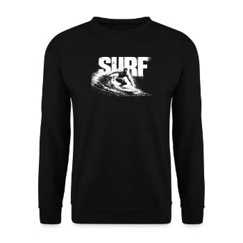 Cadeau de surf Surf Surf Surf de plage surfant de surf - Sweat-shirt Unisexe - noir - Devant - Alina (178cm) & Michal (187cm)
