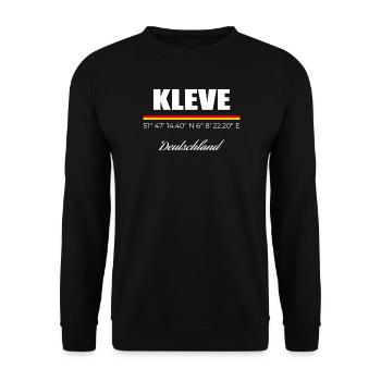 Kleve - Unisex Pullover - Schwarz - Vorne - Alina (178cm) & Michal (187cm)