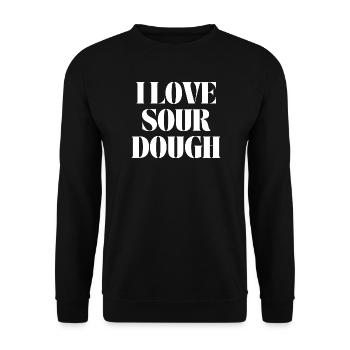 J’adore le levain - Sweat-shirt Unisexe - noir - Devant - Alina (178cm) & Michal (187cm)