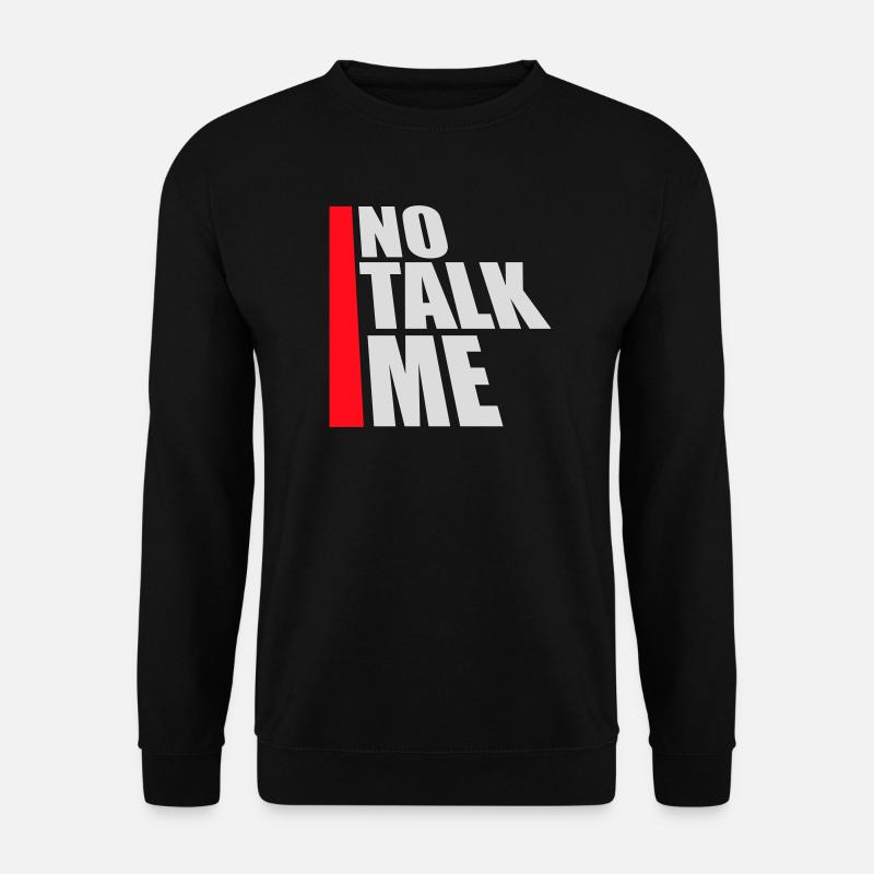 Pas de discours introverti antisocial drôle - Sweat-shirt Unisexe - noir
