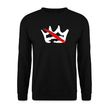 No King - Unisex Sweatshirt - black - Front - Alina (178cm) & Michal (187cm)