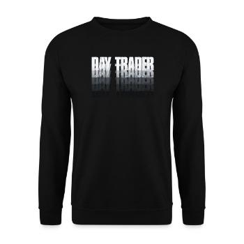 Day Trader Stock Market Stock Market Trader - Unisex Sweatshirt - black - Front - Alina (178cm) & Michal (187cm)