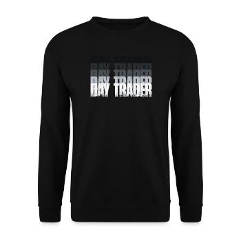 Day Trader Stock Market Stock Market Trader - Unisex Sweatshirt - black - Front - Alina (178cm) & Michal (187cm)