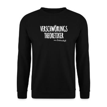 Verschwörungstheoretiker - Unisex Pullover - Schwarz - Vorne - Alina (178cm) & Michal (187cm)