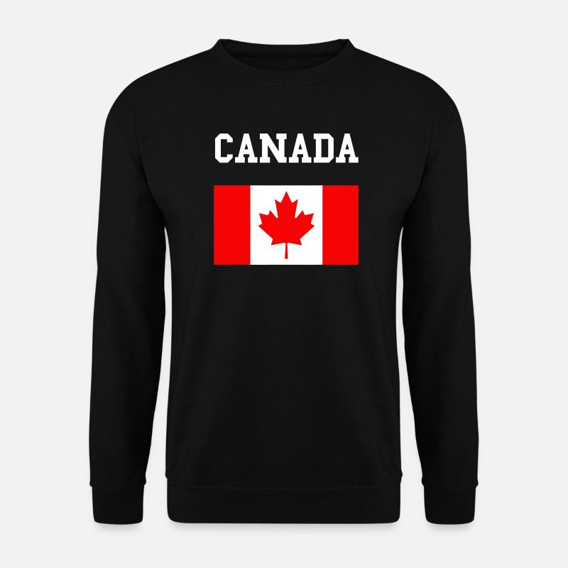 Feuille d’érable Drapeau du Canada - Sweat-shirt Unisexe - noir