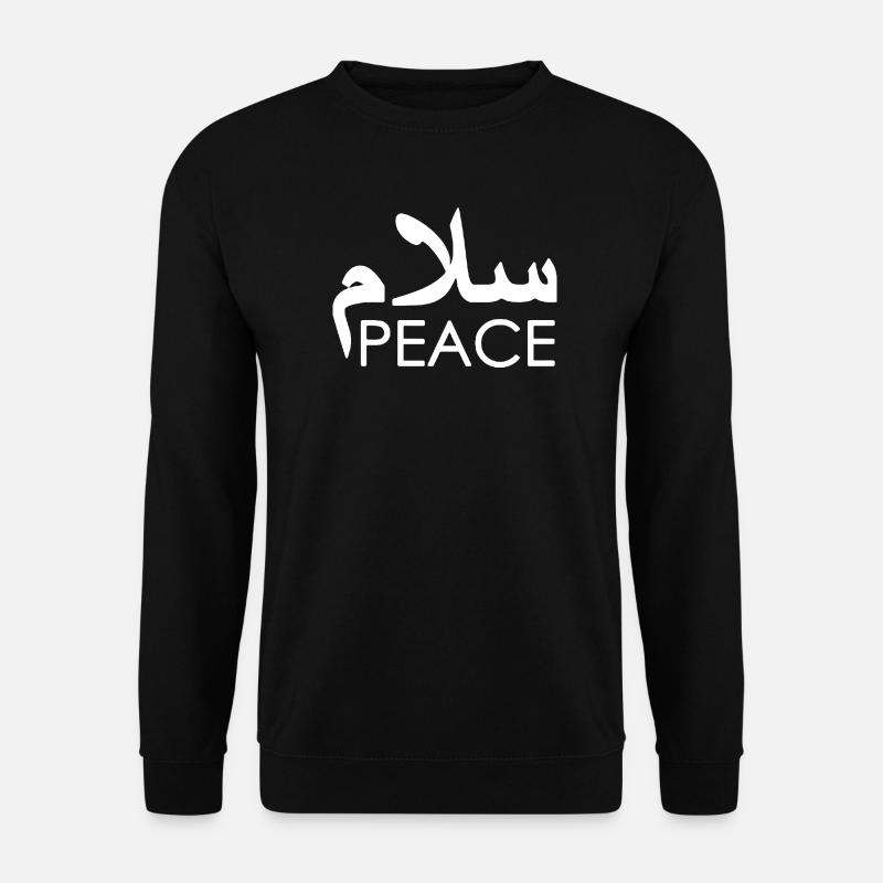 Arabic Peace Glyph - Unisex Sweatshirt - black