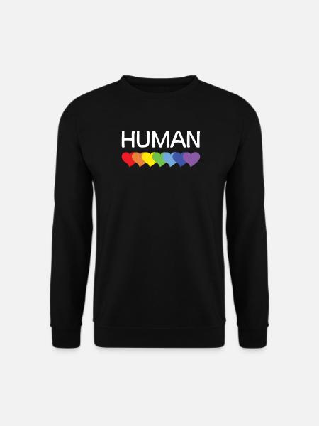 LGBTQ-Pride-Monat – Wir sind alle Menschen - Unisex Pullover - Schwarz