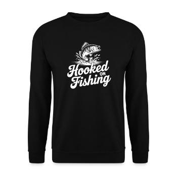 Poissons accrochés à la pêche - Sweat-shirt Unisexe - noir - Devant - Alina (178cm) & Michal (187cm)
