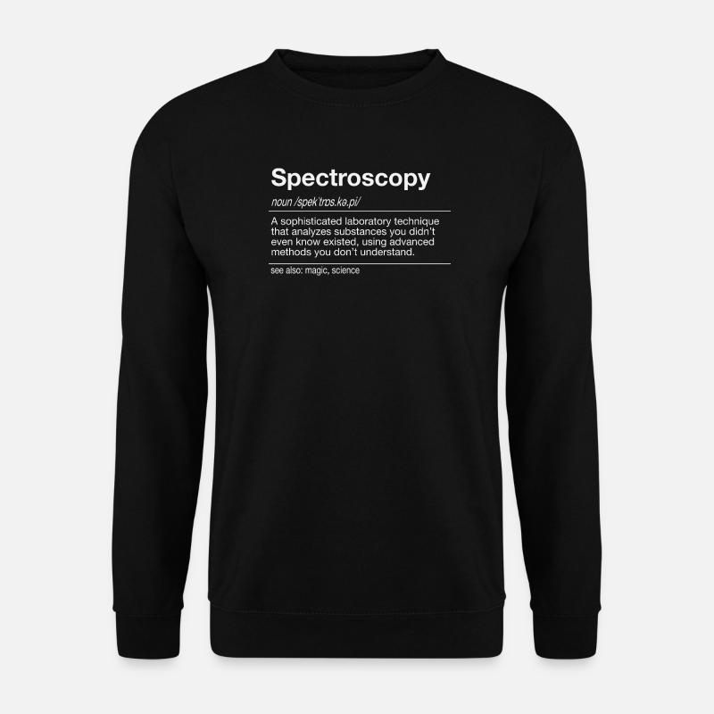 Spektroskopie FTIR UV/VIS Raman Analyse Spektrum - Unisex Pullover - Schwarz