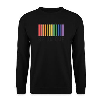 Mois de la Fierté LGBT - Soyez unique - Sweat-shirt Unisexe - noir - Devant - Alina (178cm) & Michal (187cm)
