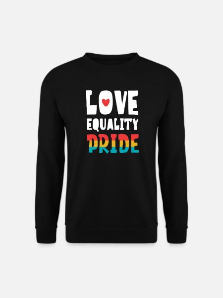 LGBTQ Pride Month - Love. Equality. Pride - Unisex Sweatshirt - black