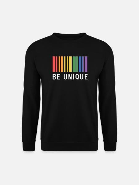 LGBT Pride Month - Be Unique - Unisex Sweatshirt - black