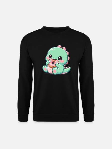 Donut Dino Sugar Joy - Unisex Sweatshirt - black