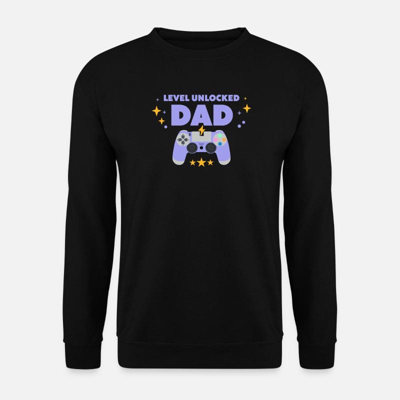 Level unlocked: Dad - Unisex Sweatshirt - black