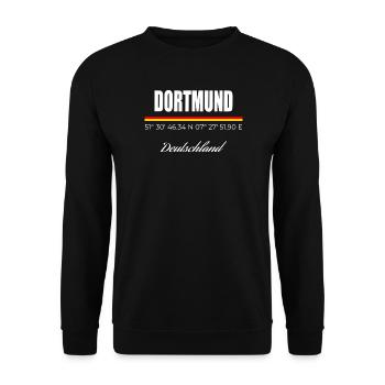 Dortmund - Unisex Sweatshirt - black - Front - Alina (178cm) & Michal (187cm)