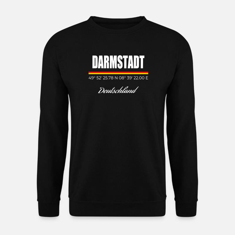 Darmstadt - Unisex Pullover - Schwarz
