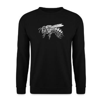 honeybee - Unisex Sweatshirt - black - Front - Alina (178cm) & Michal (187cm)