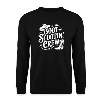 Country Line Dance - Unisex Sweatshirt - black - Front - Alina (178cm) & Michal (187cm)