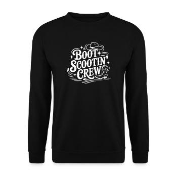 Boot Scootin' Crew - Unisex Pullover - Schwarz - Vorne - Alina (178cm) & Michal (187cm)