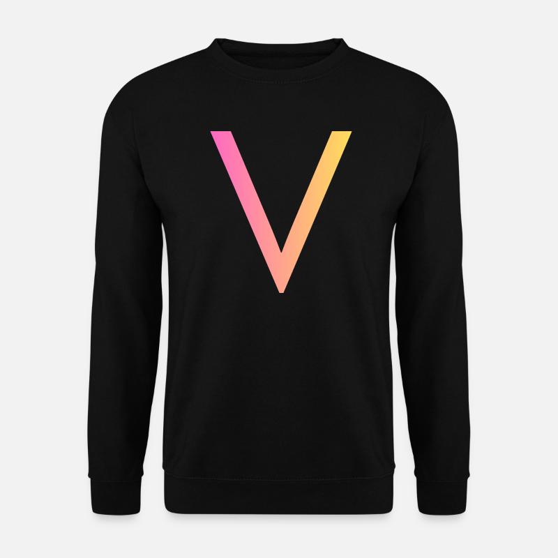 V - Unisex Sweatshirt - black