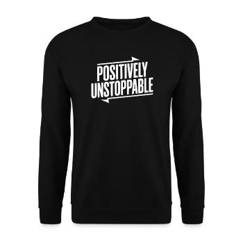Absolut unaufhaltsam - Unisex Pullover - Schwarz - Vorne - Alina (178cm) & Michal (187cm)