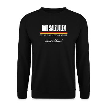 Bad Salzuflen - Unisex Pullover - Schwarz - Vorne - Alina (178cm) & Michal (187cm)