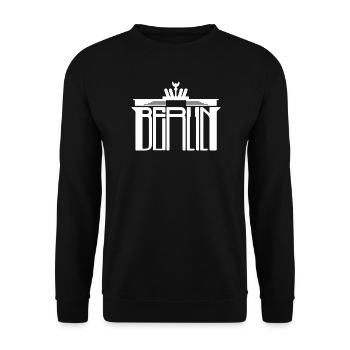 Berlin Germany Capital Tour Tourists Germans - Unisex Sweatshirt - black - Front - Alina (178cm) & Michal (187cm)