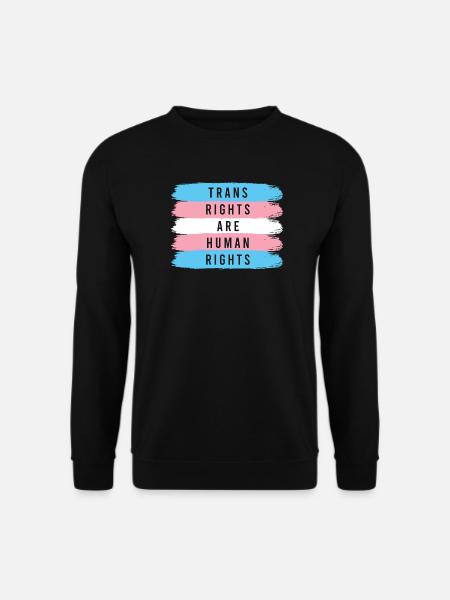 LGBTQ Pride Month - Trans-Rechte sind Menschenrechte - Unisex Pullover - Schwarz