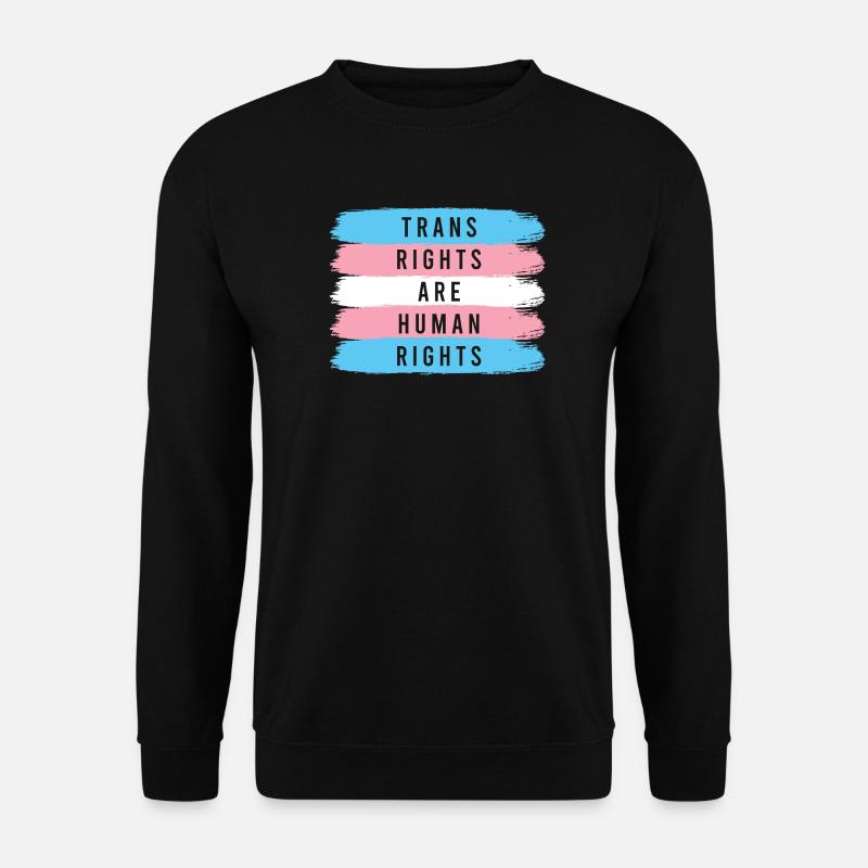 LGBTQ Pride Month - Trans-Rechte sind Menschenrechte - Unisex Pullover - Schwarz