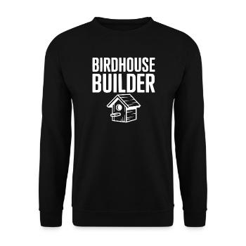 Constructeur de maisons à oiseaux - Sweat-shirt Unisexe - noir - Devant - Alina (178cm) & Michal (187cm)