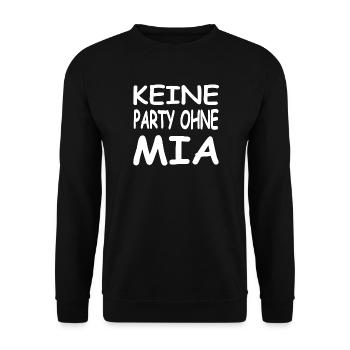 Mia - Unisex Pullover - Schwarz - Vorne - Alina (178cm) & Michal (187cm)