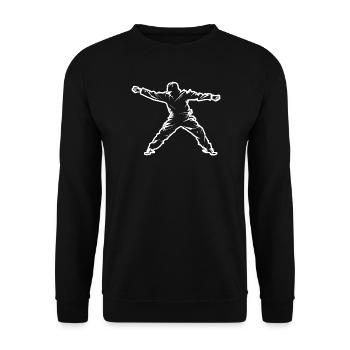 Breakdancers - Unisex Sweatshirt - black - Front - Alina (178cm) & Michal (187cm)