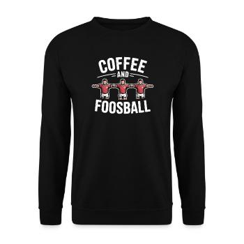 Table Soccer Evolution Funny Foosball Foosball - Unisex Sweatshirt - black - Front - Alina (178cm) & Michal (187cm)