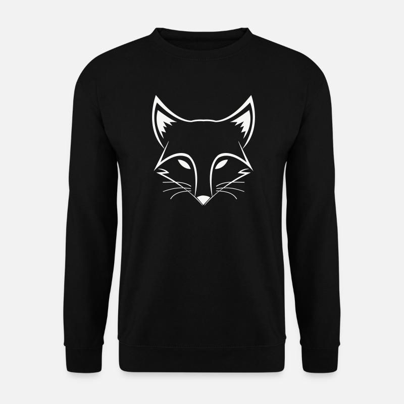 Fuchs Line Head - Unisex Sweatshirt - black