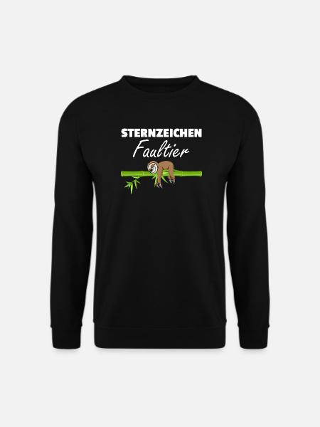 Sternzeichen Faultier Loading - Unisex Pullover - Schwarz
