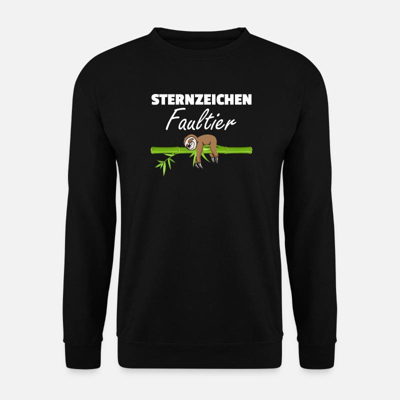Sternzeichen Faultier Loading - Unisex Pullover - Schwarz