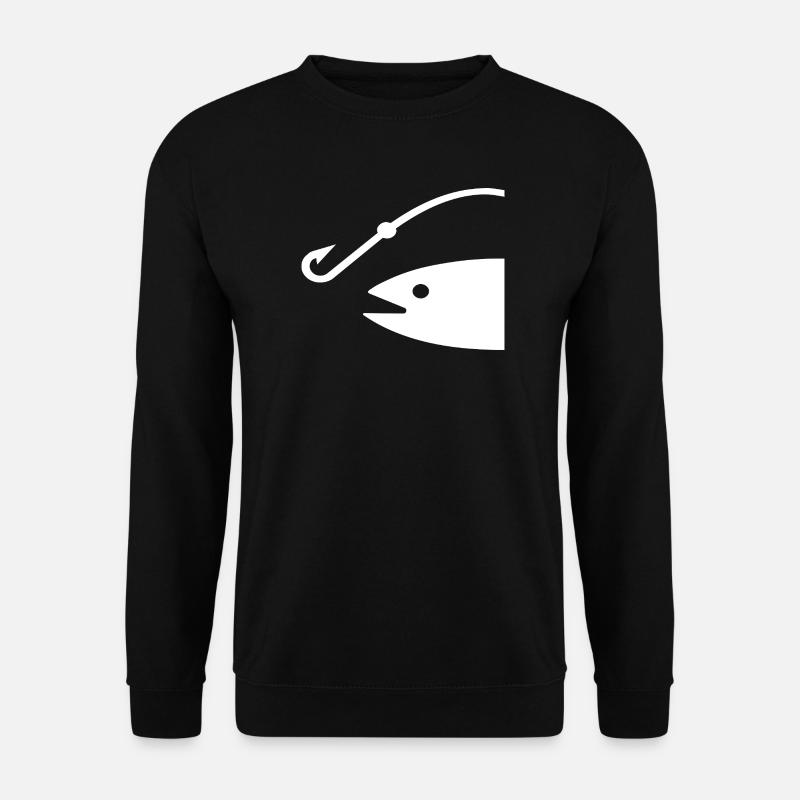 Angeln - Unisex Pullover - Schwarz