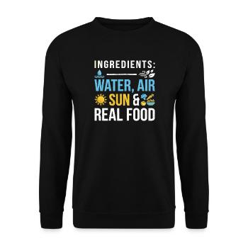 Nutrition Santé Sports - Sweat-shirt Unisexe - noir - Devant - Alina (178cm) & Michal (187cm)