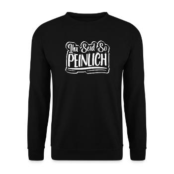 You're So Embarrassing Saying Teen - Unisex Sweatshirt - black - Front - Alina (178cm) & Michal (187cm)