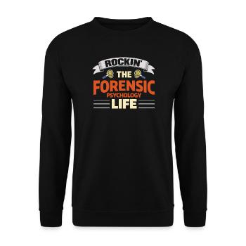 Rockin La vie en psychologie médico-légale - Sweat-shirt Unisexe - noir - Devant - Alina (178cm) & Michal (187cm)