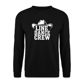 Line Dance Crew Cowboy Logo - Unisex Pullover - Schwarz - Vorne - Alina (178cm) & Michal (187cm)